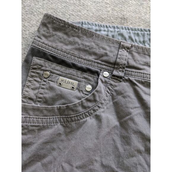 Kuhl Resistor Lite Chino Shorts Mens Size 34 Gray Performance Hiking Outdoor - Picture 5 of 8